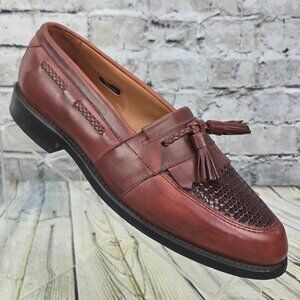 Allen Edmonds Cody Loafers Men’s 7 D Brown Leather Tassel Kiltie Dress Shoes